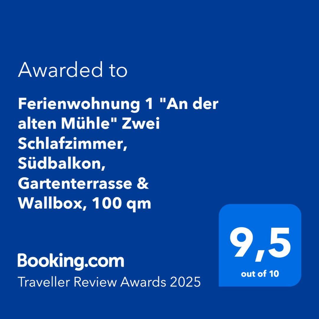 "An Der Alten Muehle 1" Fewo 120 Qm, Zwei Grosse Schlafzimmer, Suedbalkon, Gartenterrasse & Wallbox Bad Bentheim Eksteriør billede